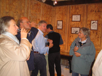 Some people couldn't get enough of the £51 Corton-Charlemagne at the Launch Weekend Wine Tasting in October 2006